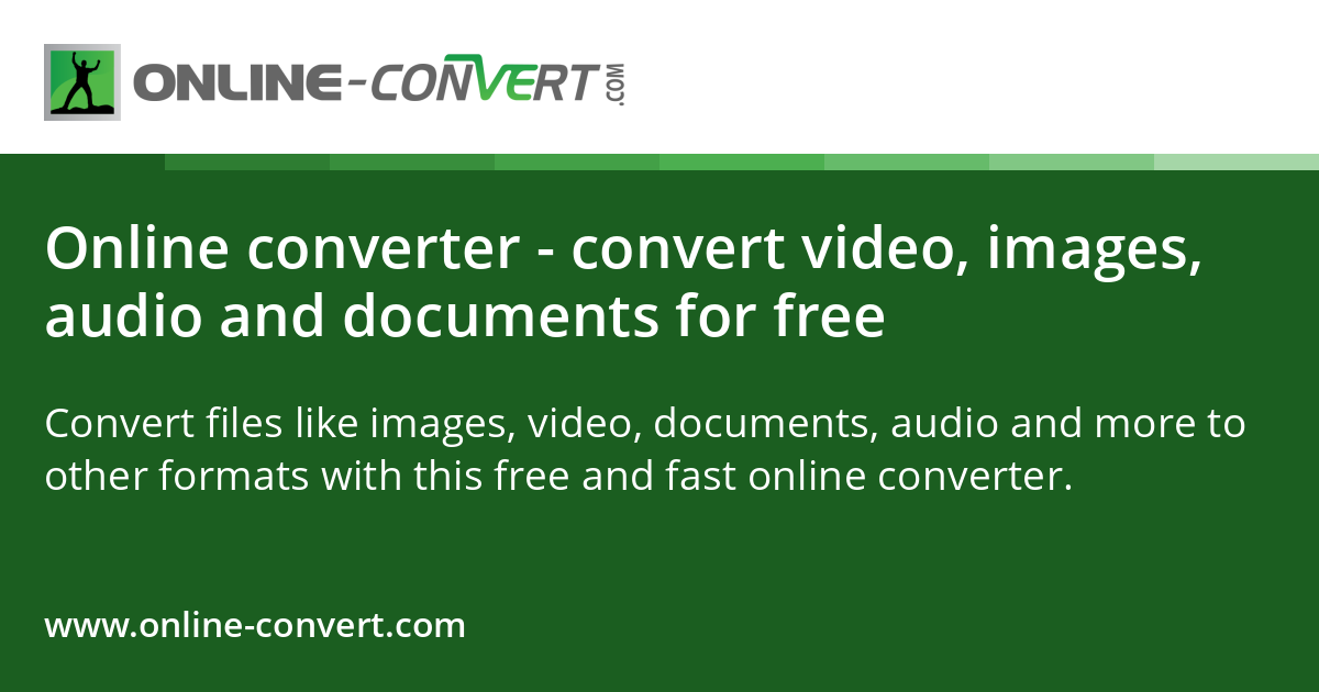 Online Convert interface