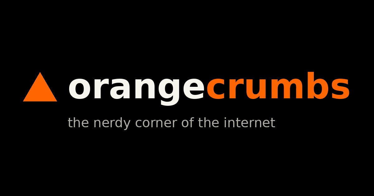 OrangeCrumbs interface