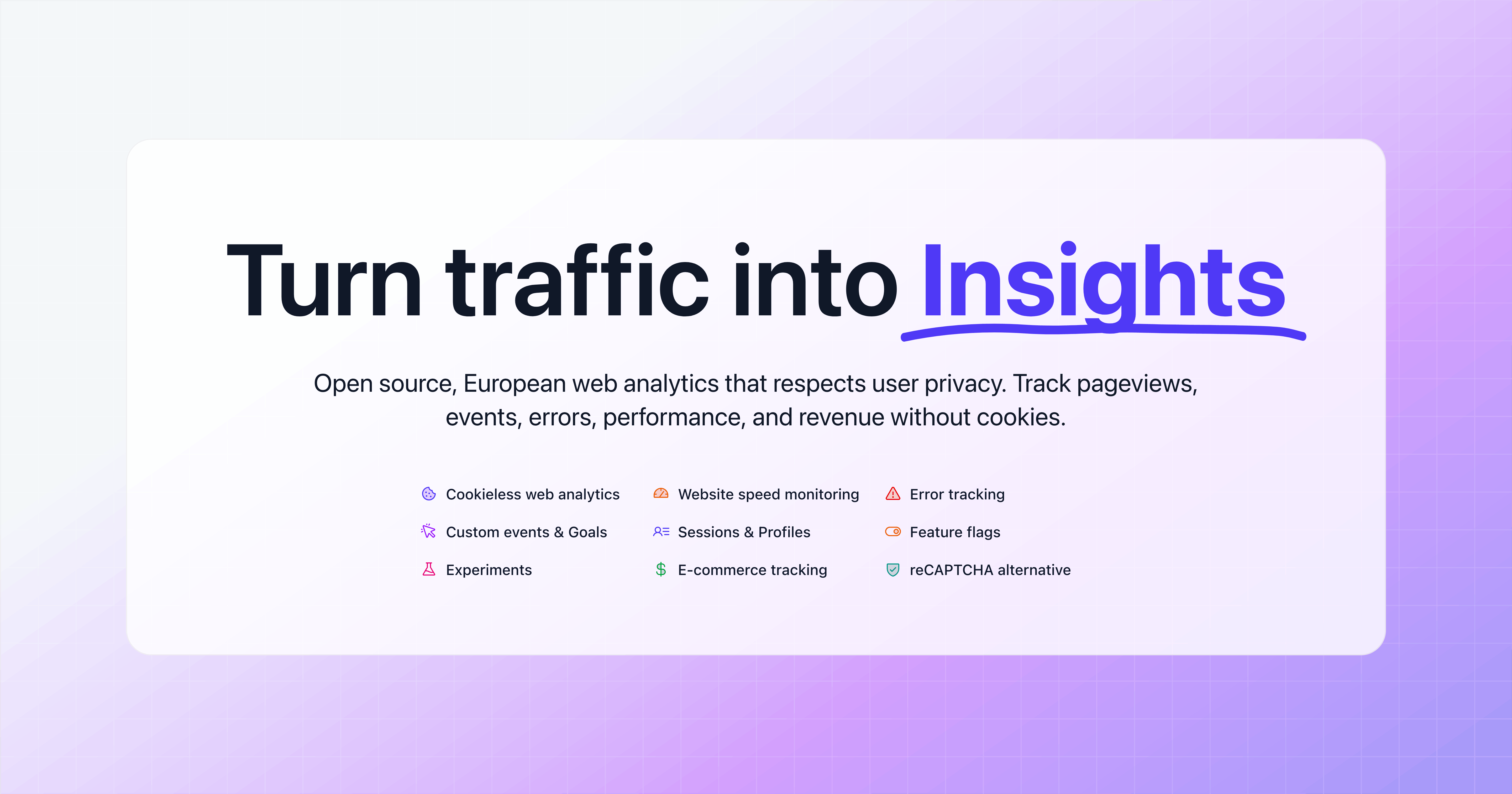 Swetrix interface